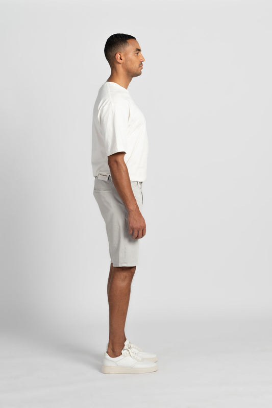 HAFEN | CHINO SHORT | LIGHTGREY GOLDGARN DENIM