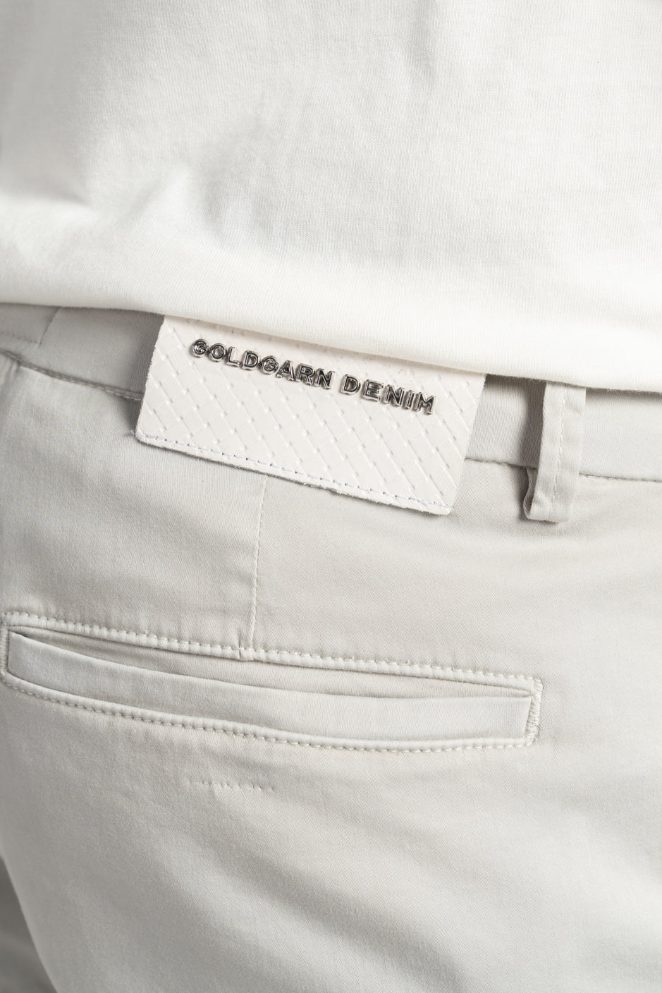 HAFEN | CHINO SHORT | LIGHTGREY GOLDGARN DENIM