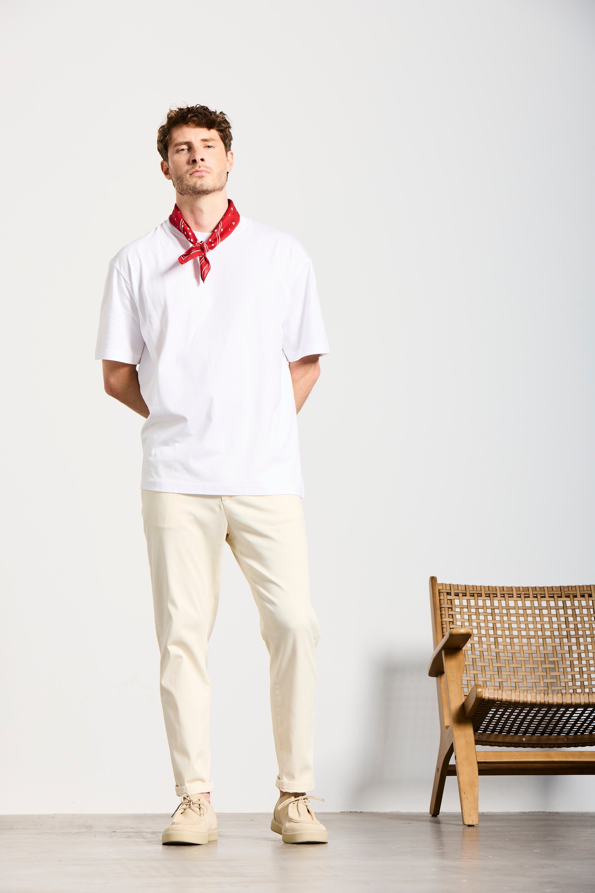HAFEN | COOL FIT | OFFWHITE GOLDGARN DENIM