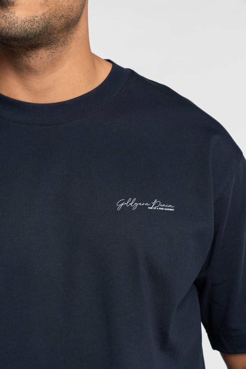 68 | THE TEE | GREY GOLDGARN DENIM