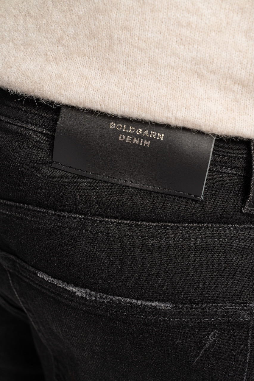 U2 | TAPERED FIT | BLACK GOLDGARN DENIM