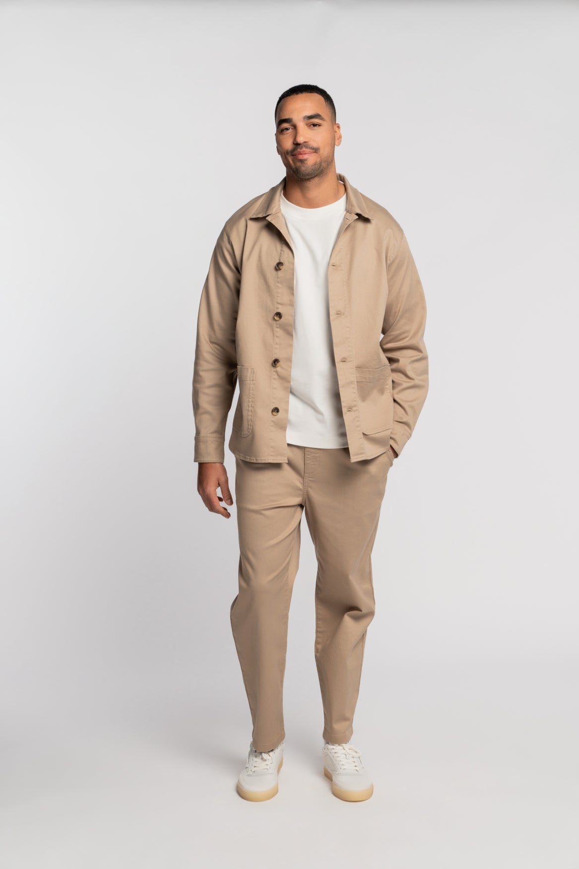 68 | THE WORKER JACKET | BEIGE GOLDGARN DENIM