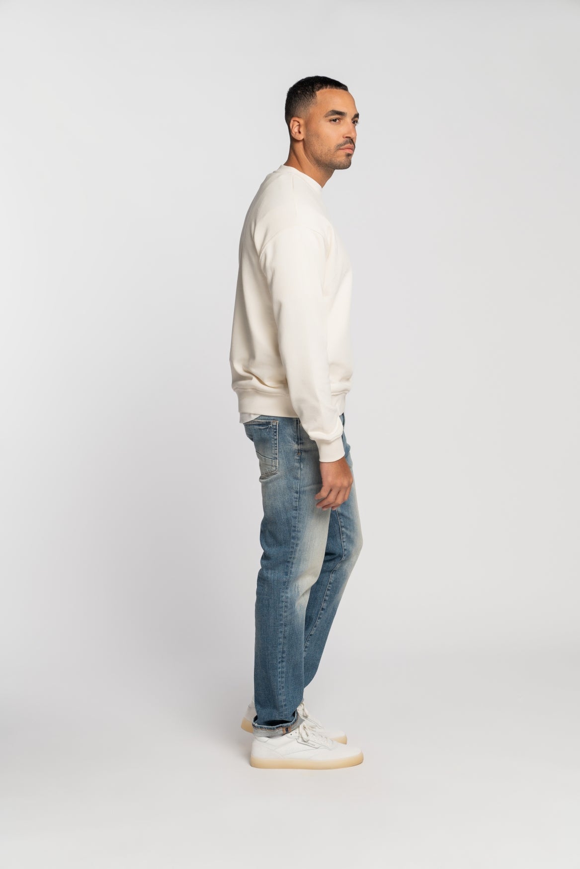 NECKARAU | CROPPED | VINTAGEBLUE GOLDGARN DENIM