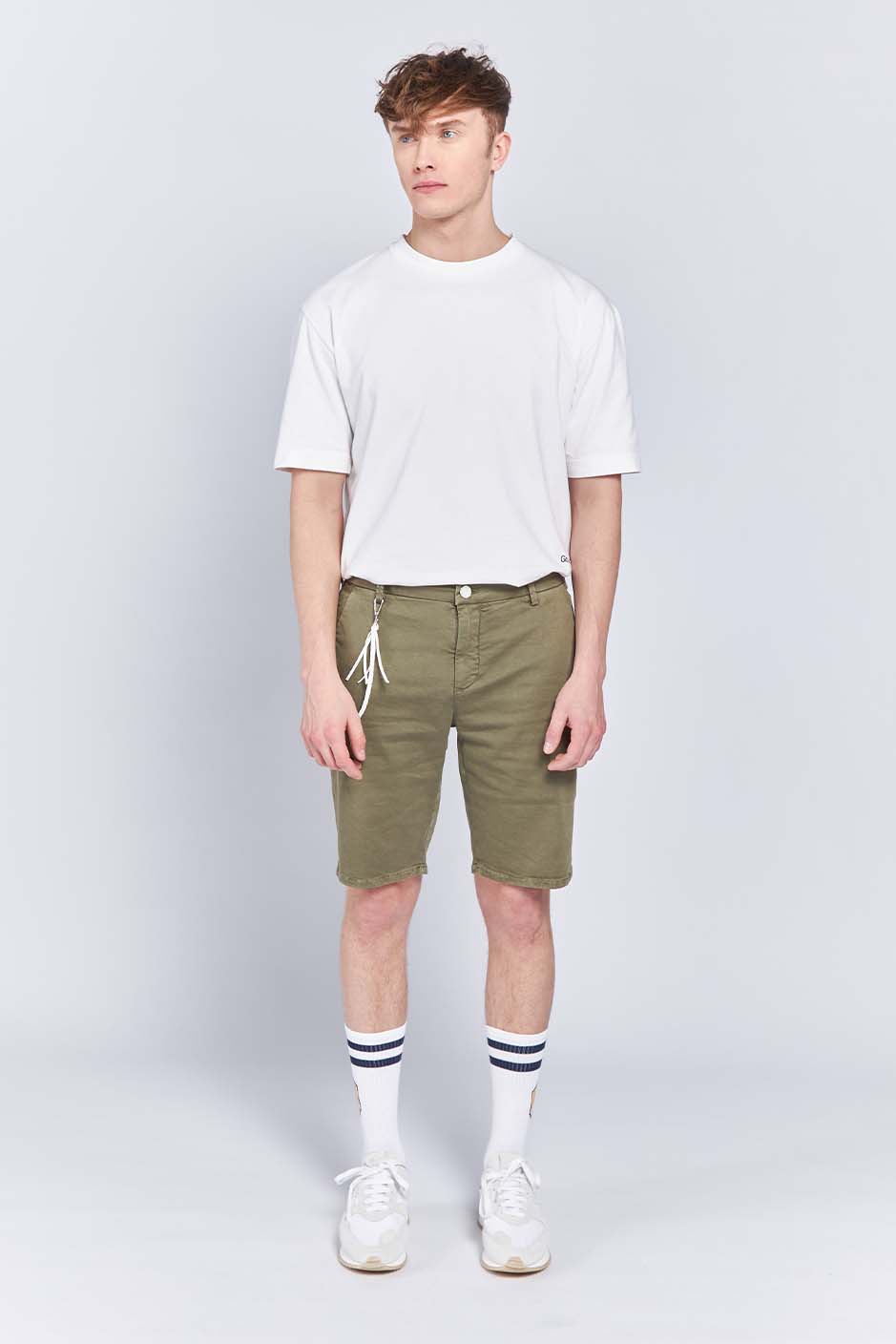 HAFEN | CHINO SHORT | OLIVE GOLDGARN DENIM