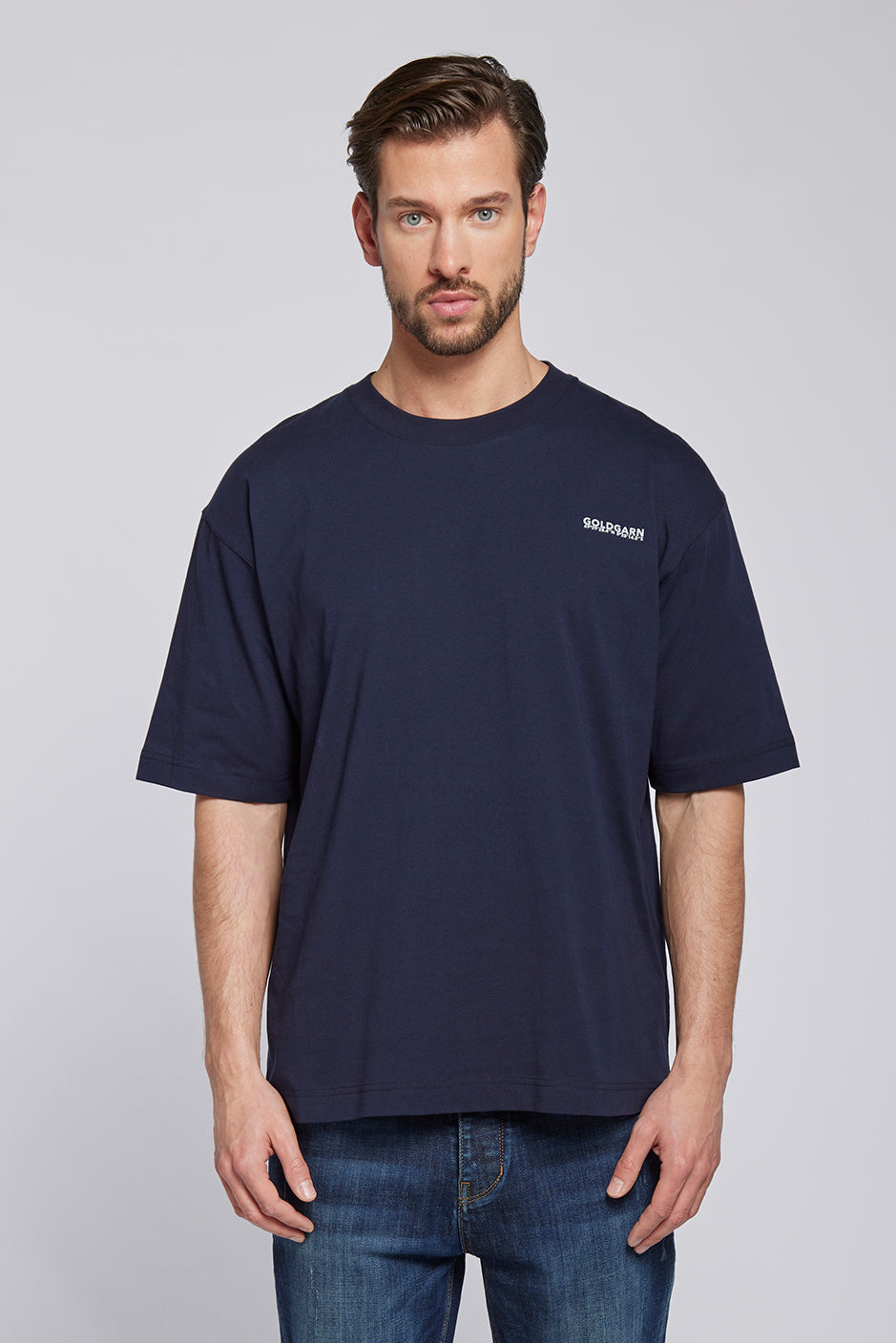 68 | THE BASIC TEE | DARKBLUE GOLDGARN DENIM