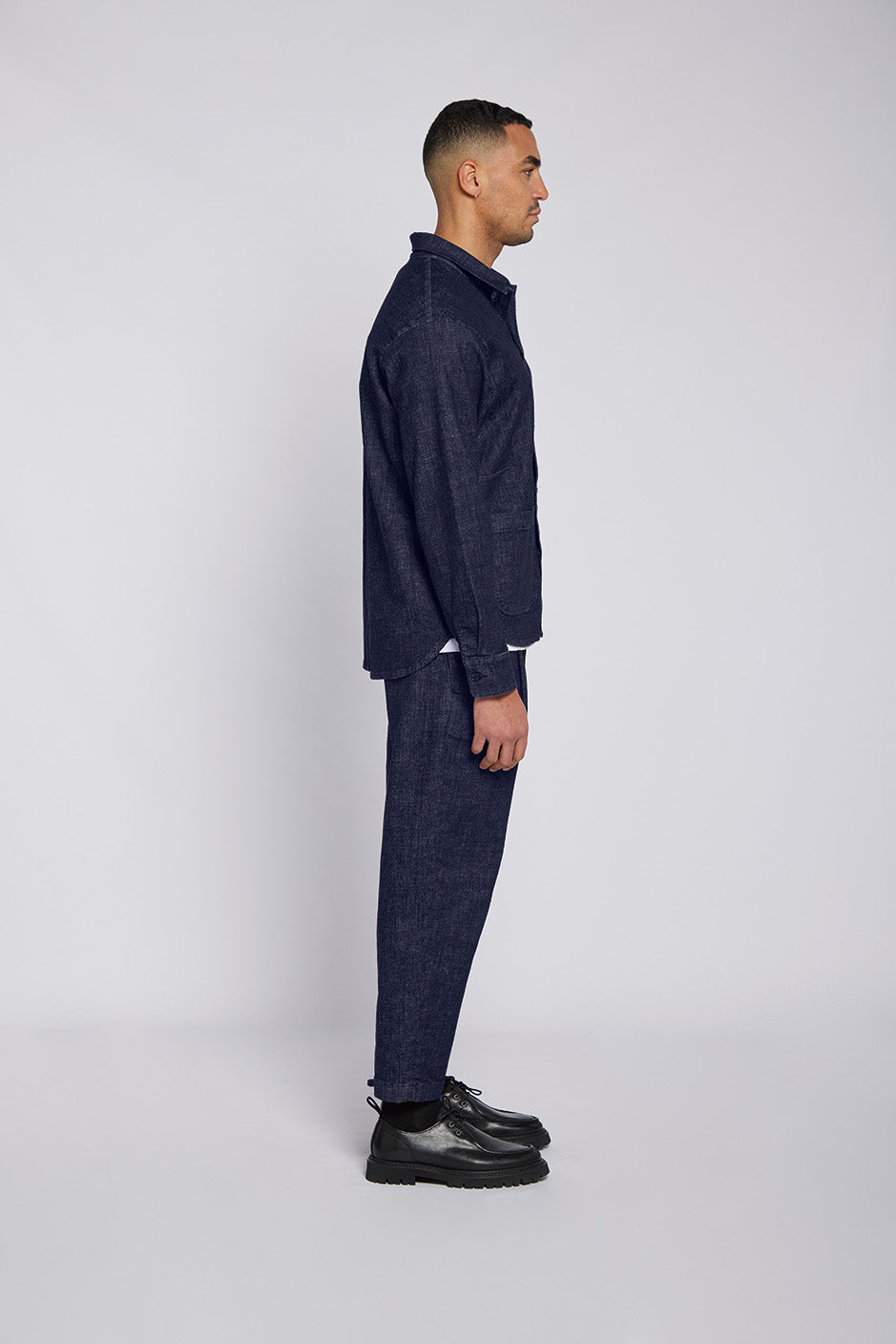 68 | THE WORKER JACKET | DARKBLUE GOLDGARN DENIM