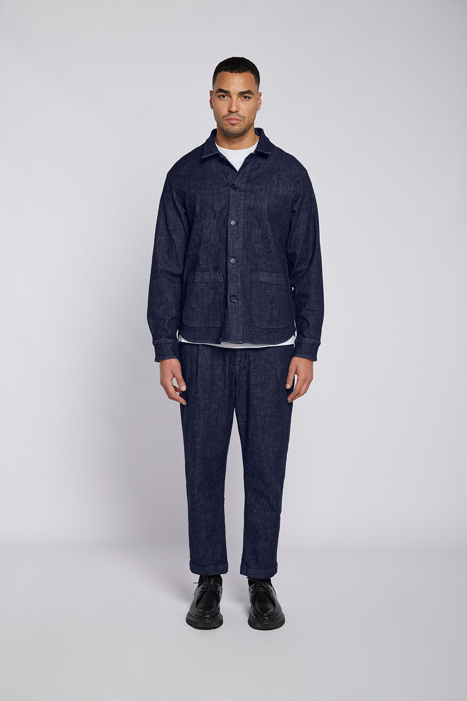 68 | THE WORKER JACKET | DARKBLUE GOLDGARN DENIM