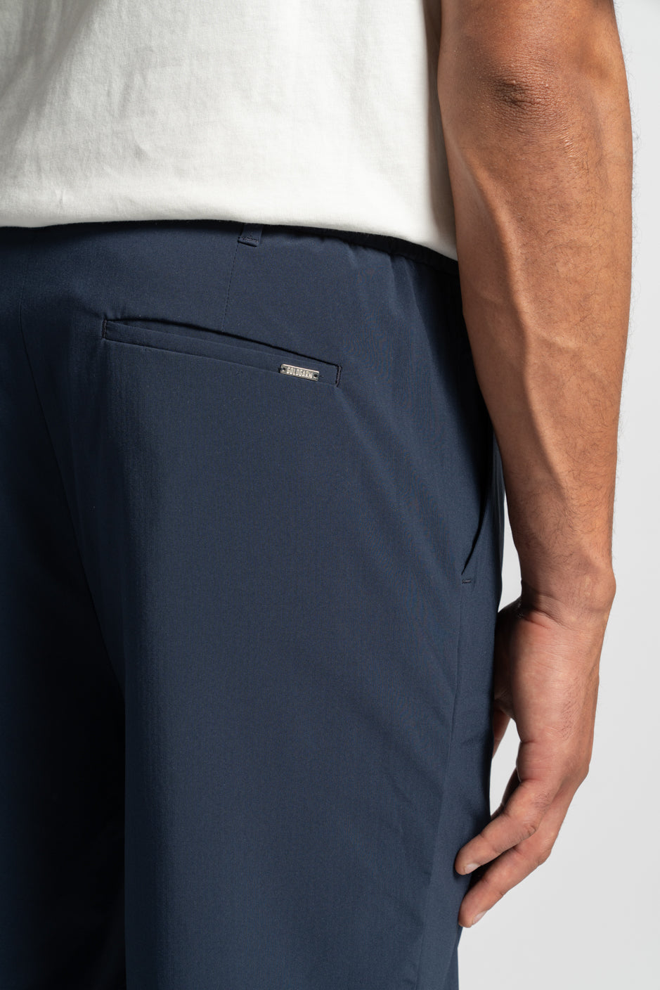 HAFEN | COOL SHORT | OLIVE GOLDGARN DENIM