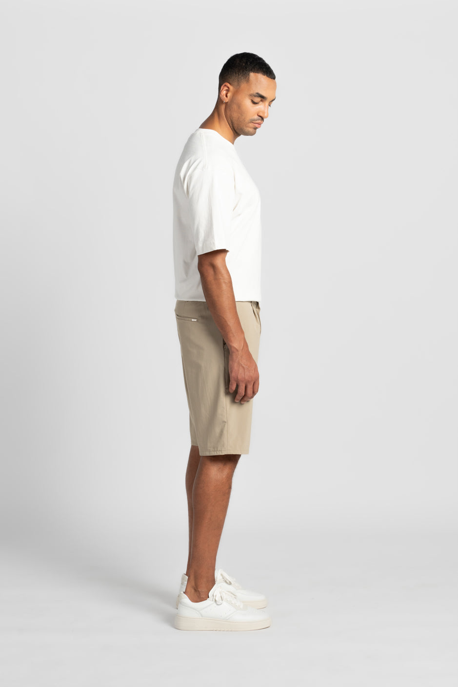 HAFEN | COOL SHORT | BEIGE GOLDGARN DENIM