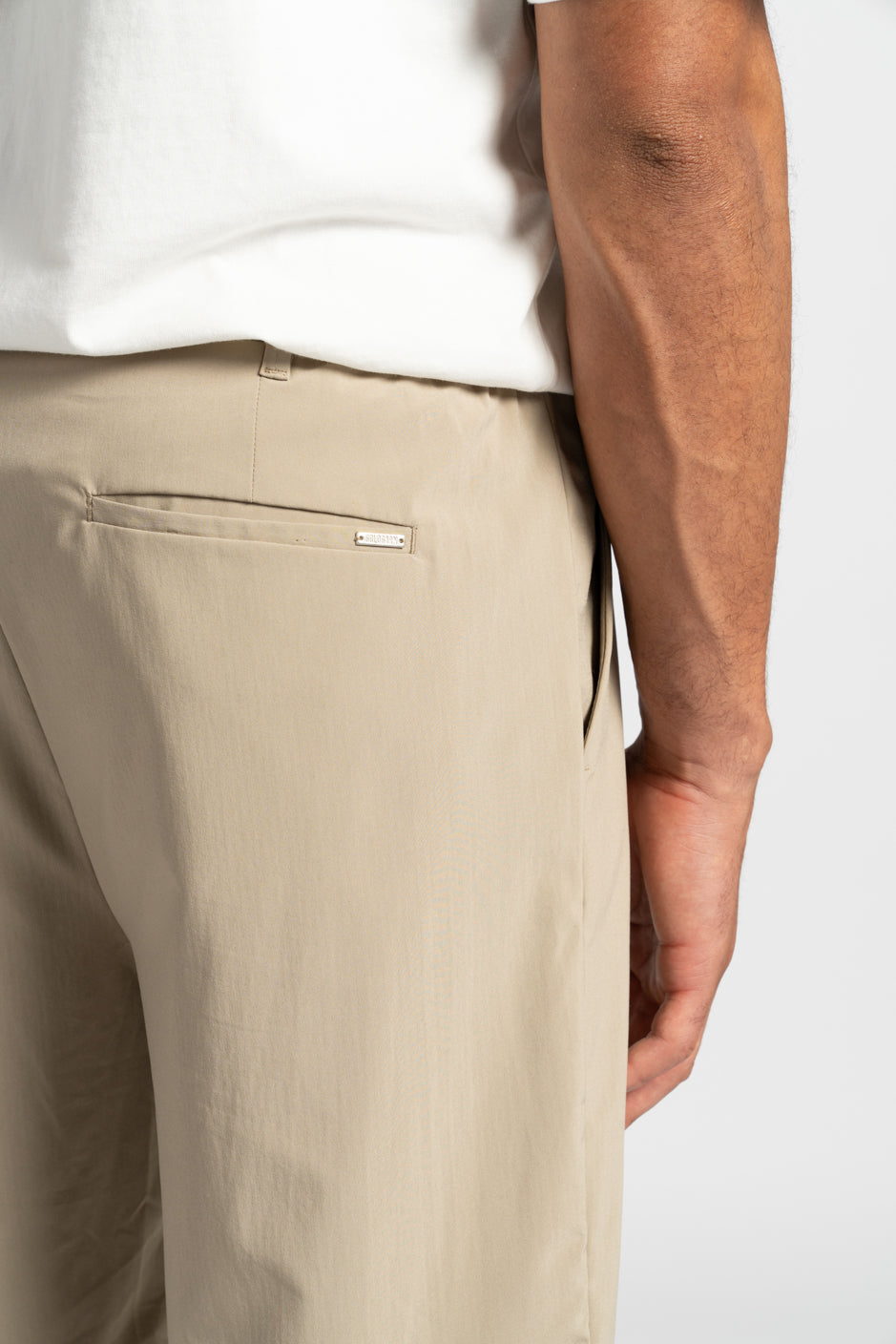 HAFEN | COOL SHORT | OLIVE GOLDGARN DENIM
