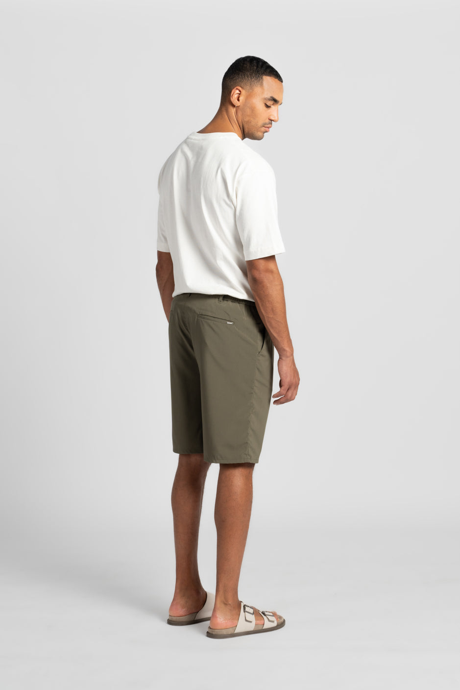 HAFEN | COOL SHORT | BEIGE GOLDGARN DENIM