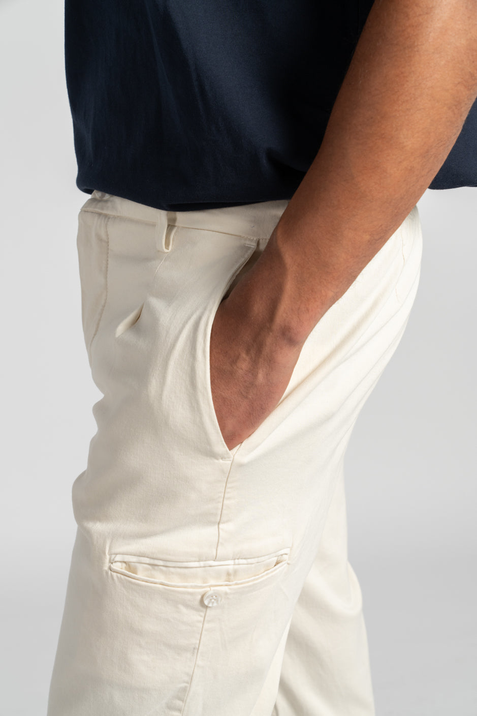 COLLINI | COOL FIT | OFFWHITE GOLDGARN DENIM
