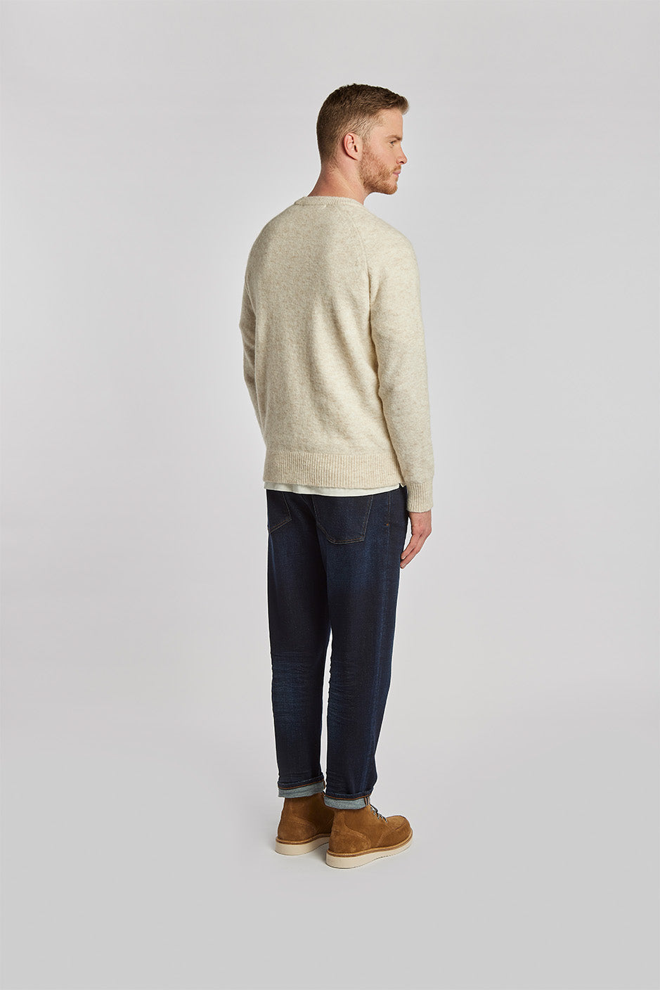 RHEINAU | RELAXED CROPPED | DARKBLUE GOLDGARN DENIM