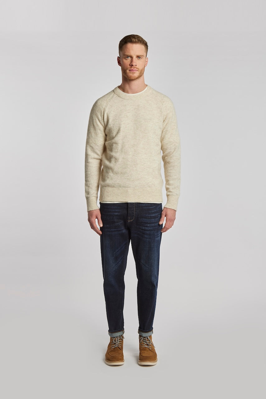 RHEINAU | RELAXED CROPPED | DARKBLUE GOLDGARN DENIM