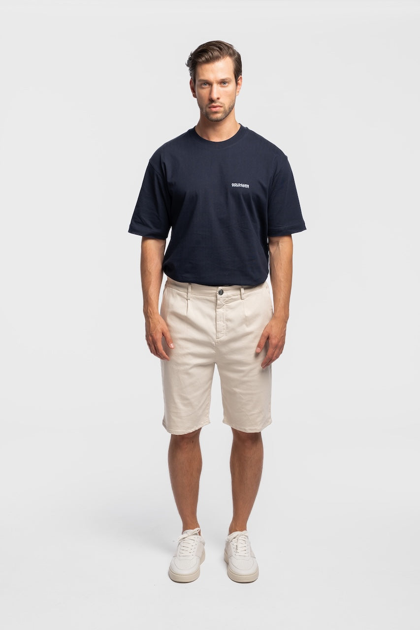 HAFEN | COOL SHORT | BEIGE GOLDGARN DENIM