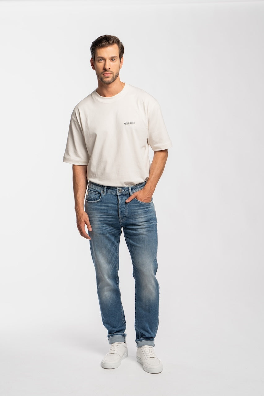 U2 | TAPERED FIT | LIGHTBLUE GOLDGARN DENIM