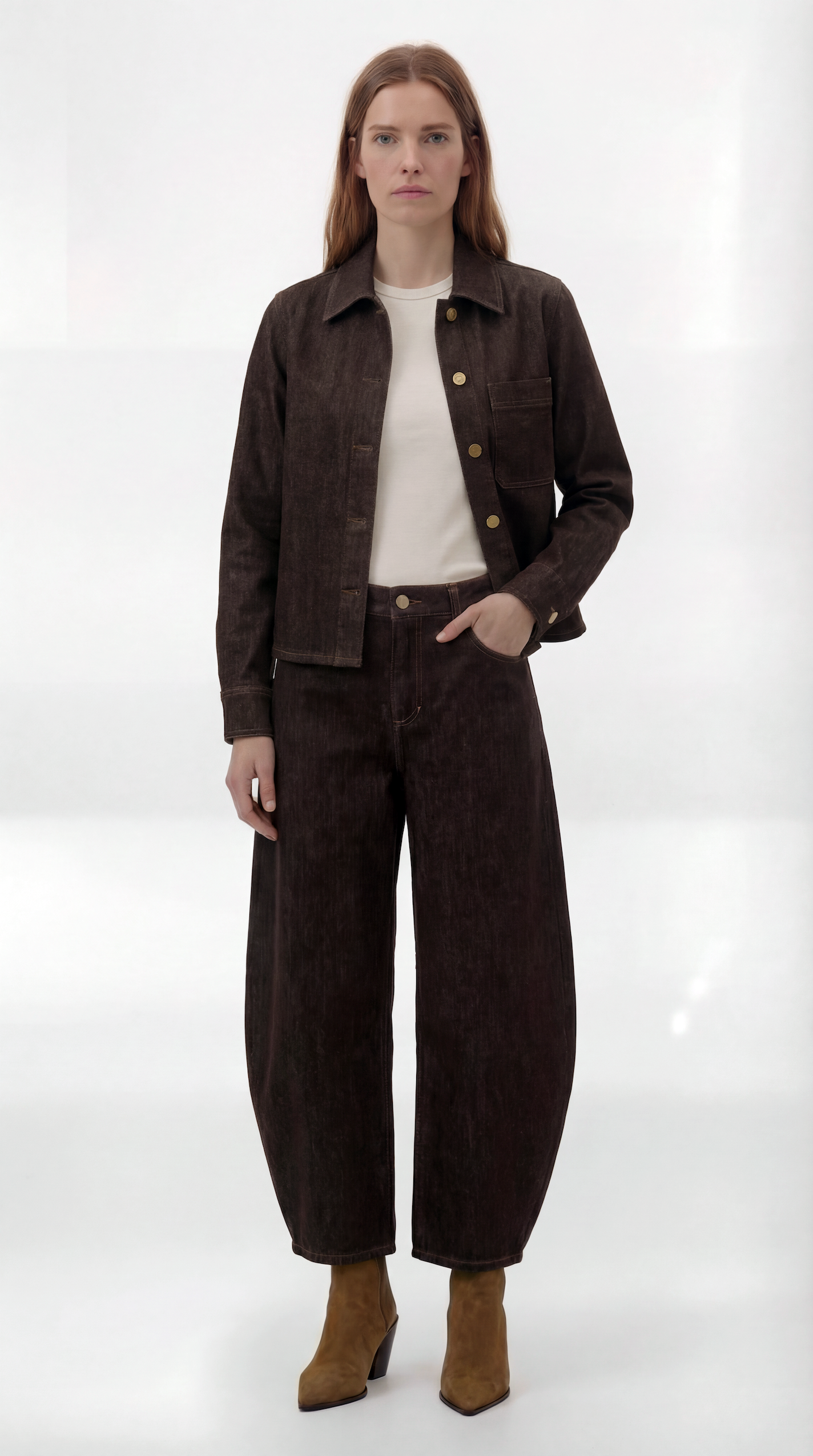68 | THE DENIM SHIRT | BROWN