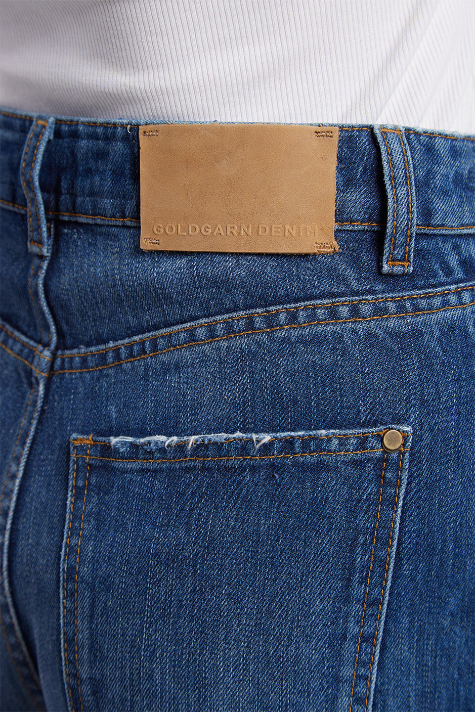LUISENPARK | BOOT CUT | DARKBLUE GOLDGARN DENIM