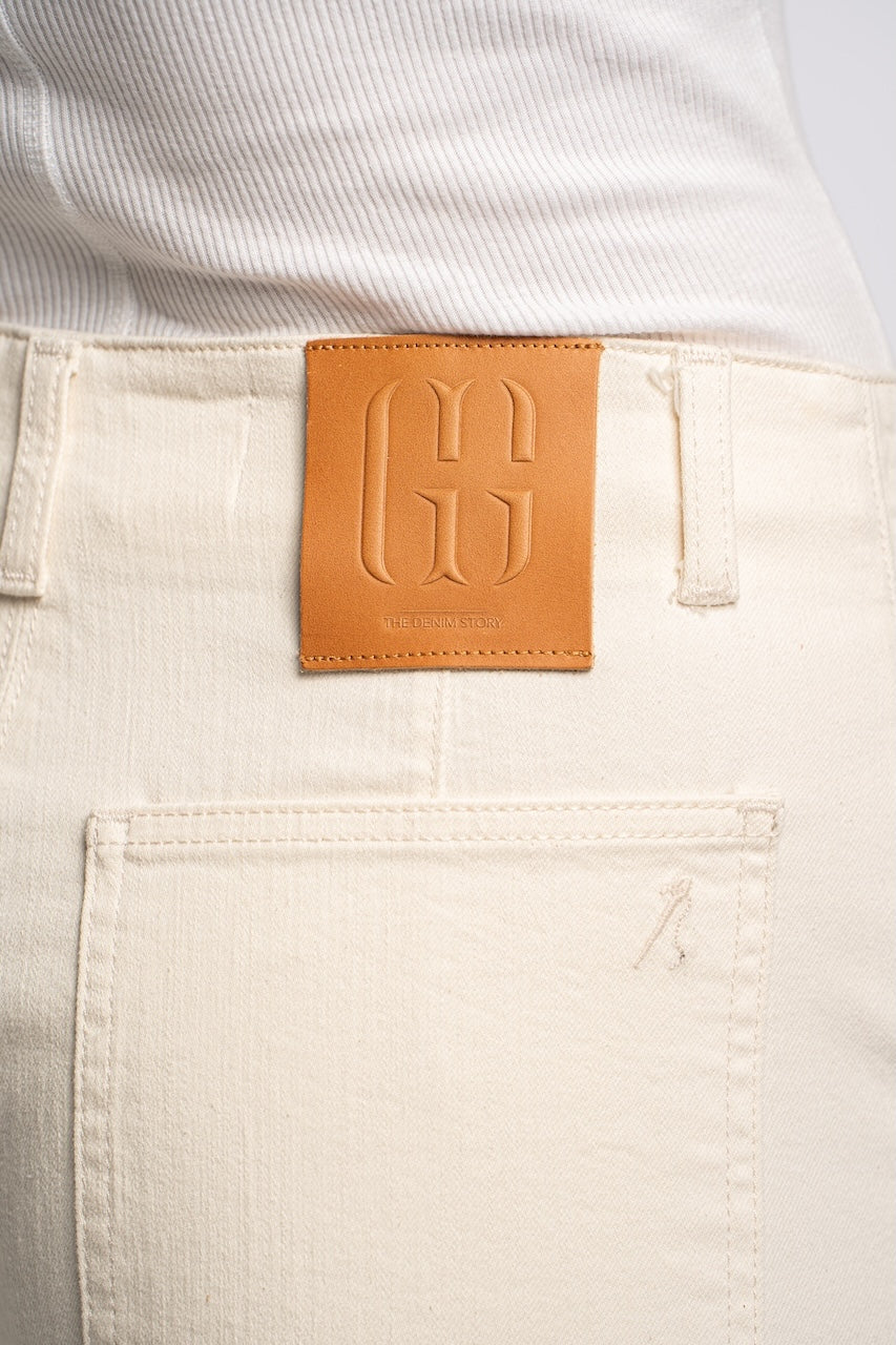 WALLSTADT | TWISTED WIDE LEG | SAND GOLDGARN DENIM
