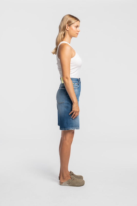 LINDENHOF | SHORT | MIDBLUE GOLDGARN DENIM
