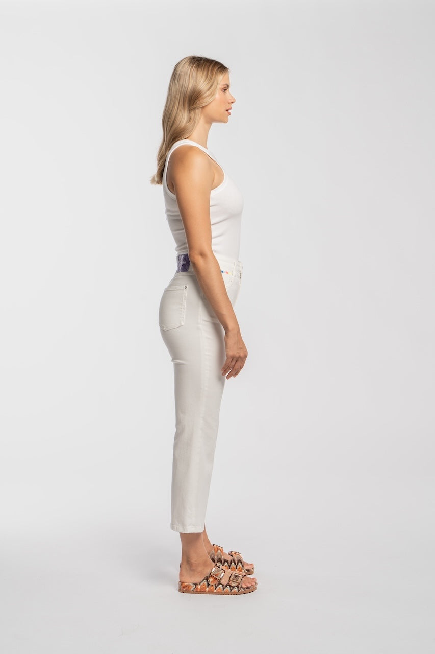 LUISENPARK | CROPPED FLARE | WHITE