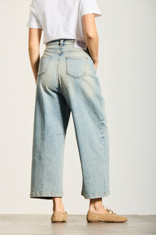 SONNENSCHEIN | BALLOON WIDE | VINTAGEBLUE GOLDGARN DENIM