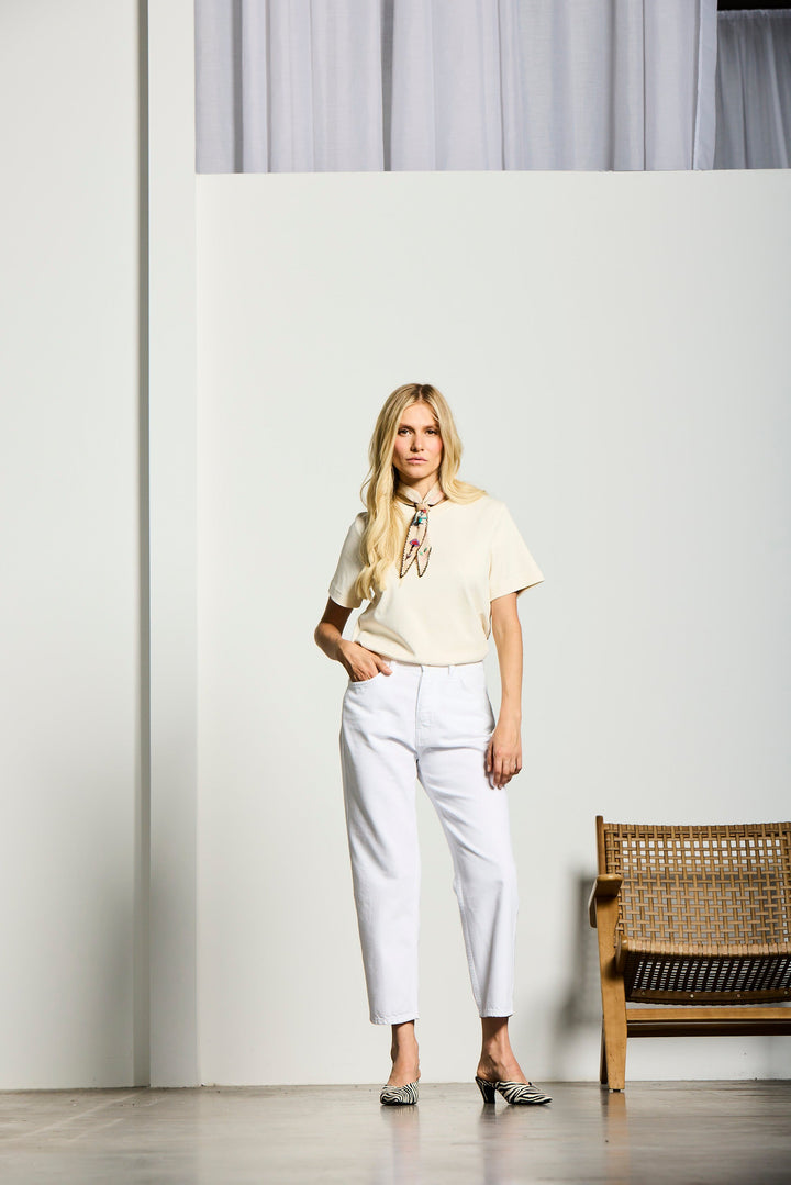 ALMENHOF | LOOSE FIT | WHITE GOLDGARN DENIM