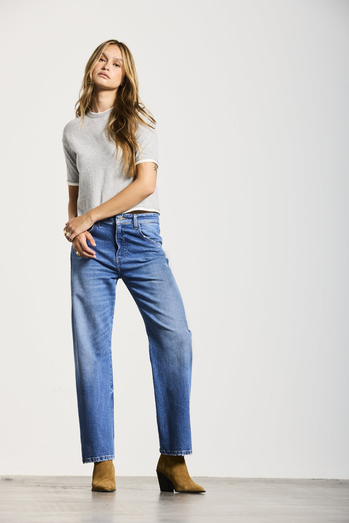 MANNHEIM | RELAXED FIT | MIDBLUE GOLDGARN DENIM