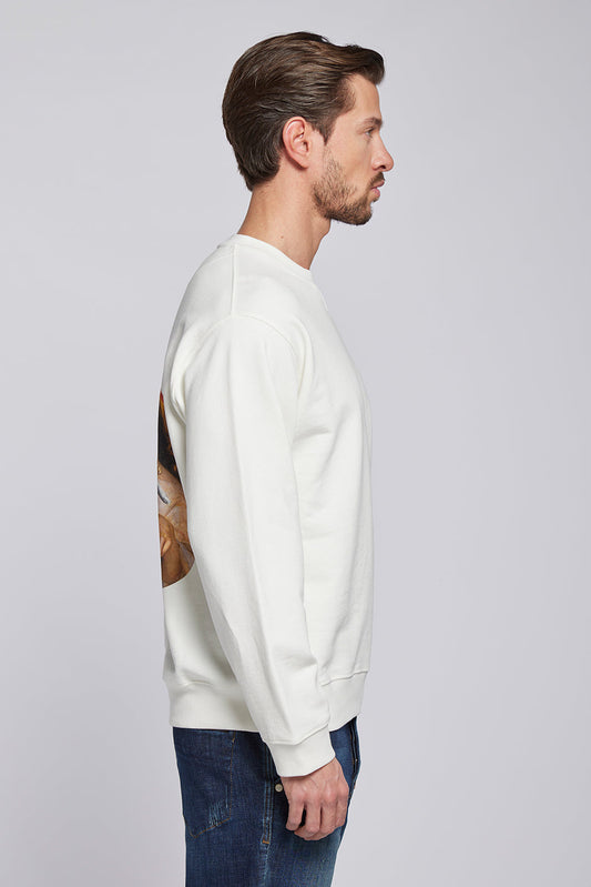 68 | THE VINTAGE ROSE CREWNECK | OFFWHITE GOLDGARN DENIM
