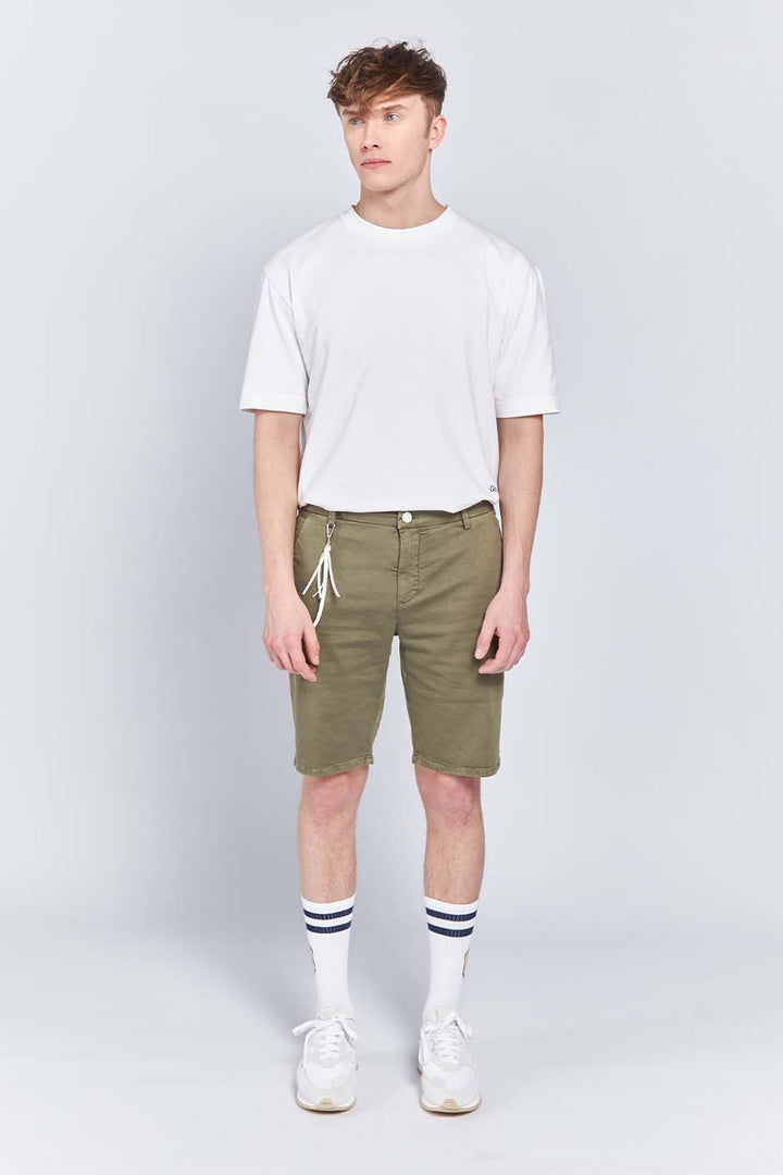 HAFEN | CHINO SHORT | OLIVE GOLDGARN DENIM