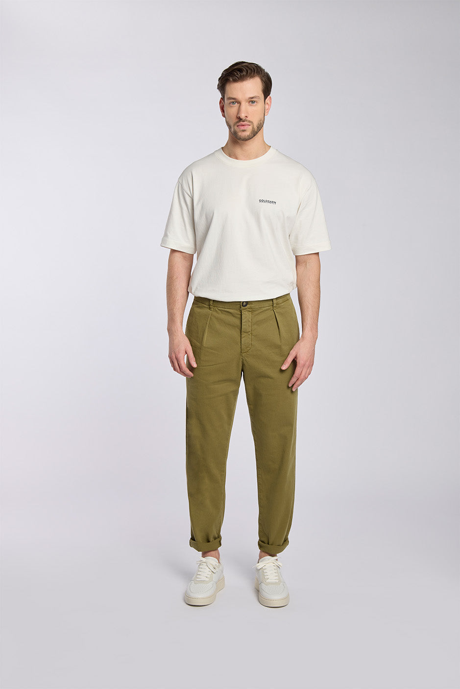 BLUMENPETER I COOL CHINO | OLIVE