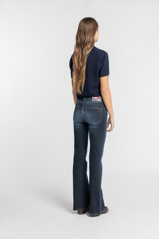 LINDENHOF | NEW FLARE FIT | DARKBLUE GOLDGARN DENIM