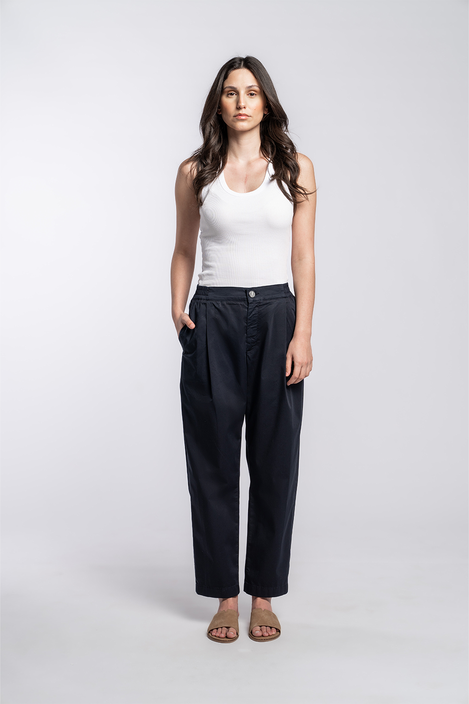 P5 | LOOSE CROPPED | DARKBLUE GOLDGARN DENIM