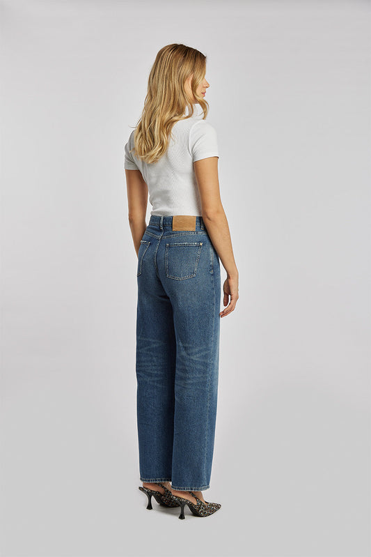 LUISENPARK | STRAIGHT | MIDBLUE GOLDGARN DENIM